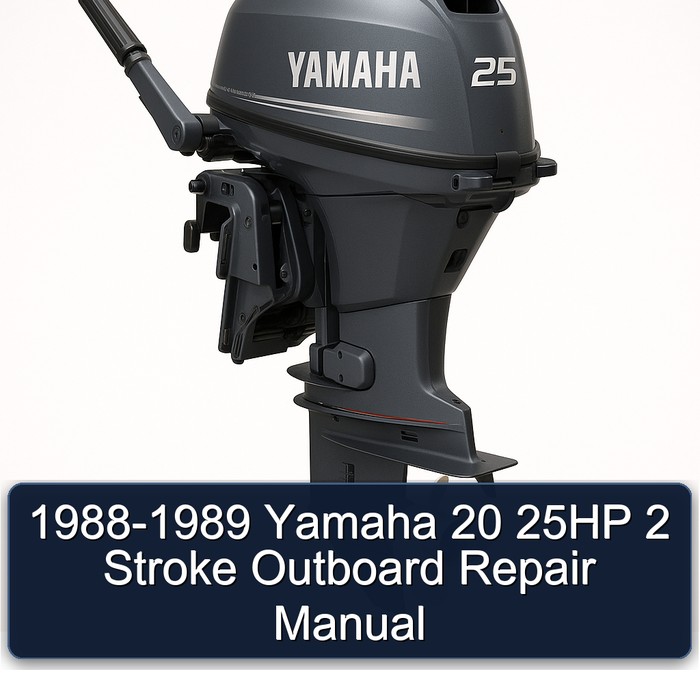1988-1989 Yamaha 20 25HP 2 Stroke Outboard Repair Manual