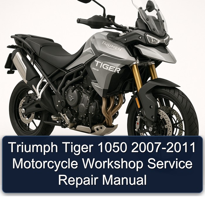 Triumph Tiger 1050 2007-2011 Motorcycle Workshop Manual de servicio y reparación