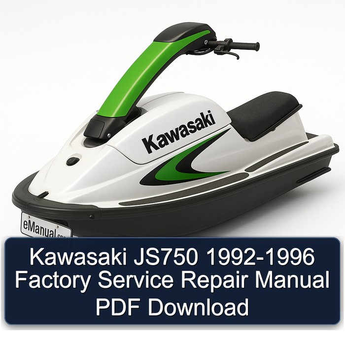 Kawasaki JS750 1992-1996 Factory Manual de servicio y reparación PDF Download