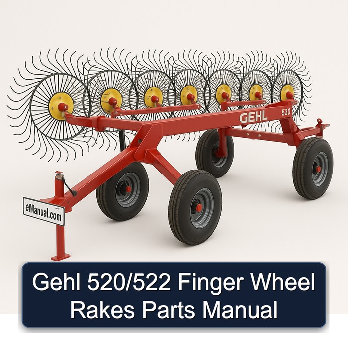 Gehl 520/522 Finger Wheel Rakes Parts Catalog PDF Download