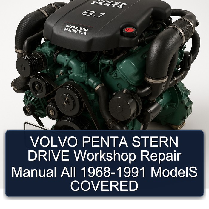 VOLVO PENTA STERN DRIVE Workshop Repair Manual All 1968-1991 ModelS COVERED