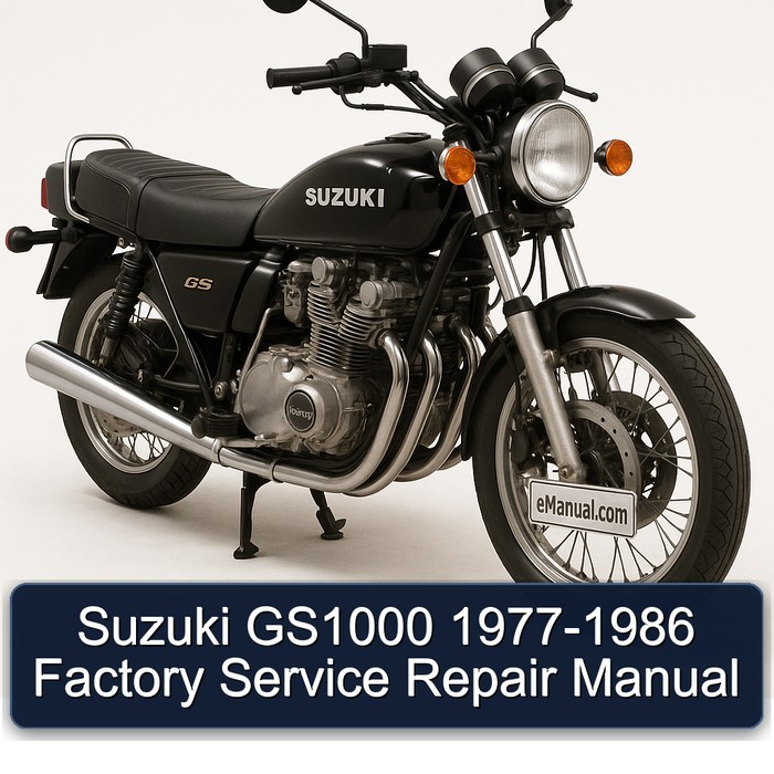 Suzuki GS1000 1977-1986 Factory Manual de servicio y reparación