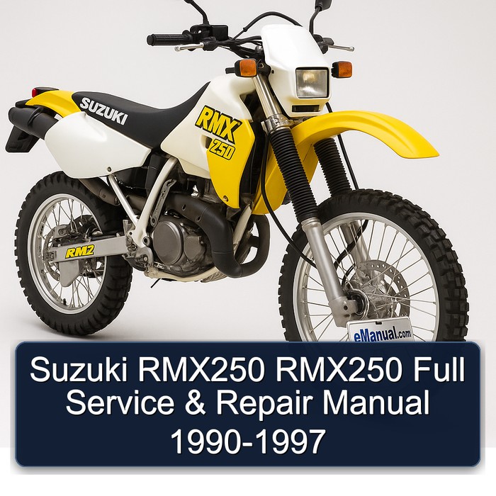 Suzuki RMX250 RMX250 Full Manual de servicio y reparación 1990-1997