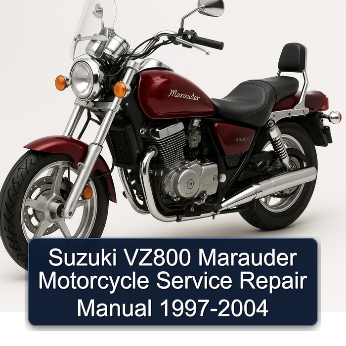Suzuki VZ800 Marauder Motorcycle Manual de servicio y reparación 1997-2004