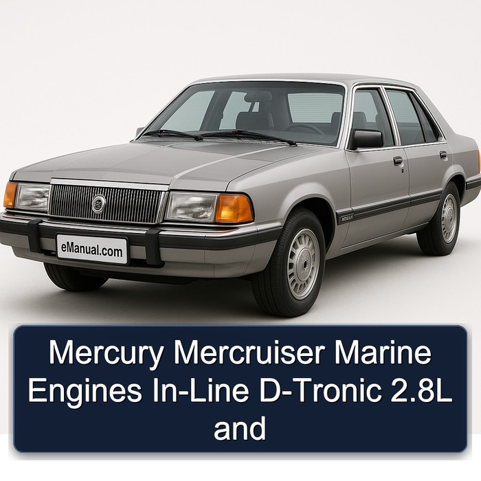 Mercury Mercruiser Marine Engines In-Line D-Tronic 2.8L and