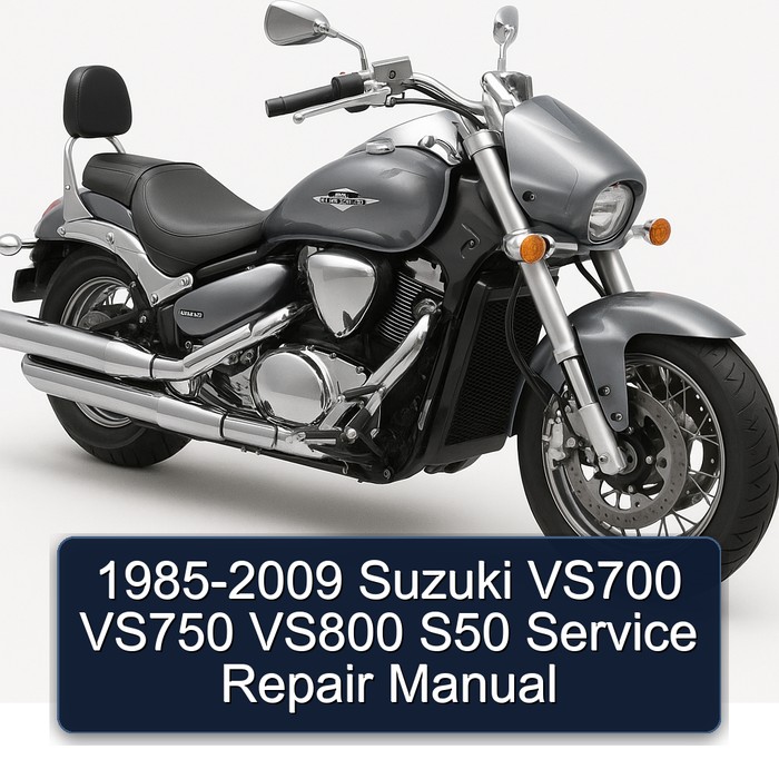 1985-2009 Suzuki VS700 VS750 VS800 S50 Manual de servicio y reparación