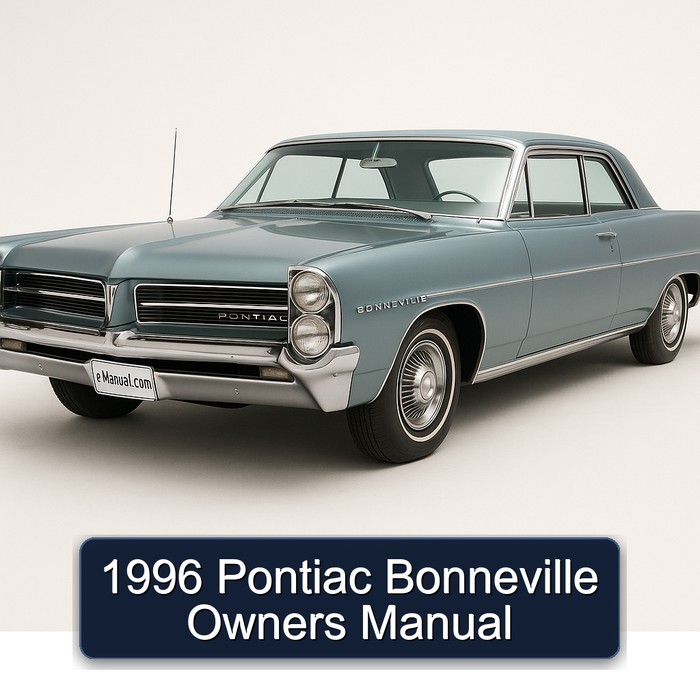 1996 Pontiac Bonneville Owners Manual