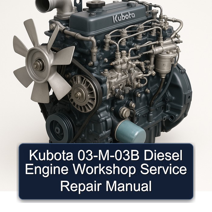Kubota 03-M-03B Dieselmotor Werkstatt-Service-Reparaturhandbuch