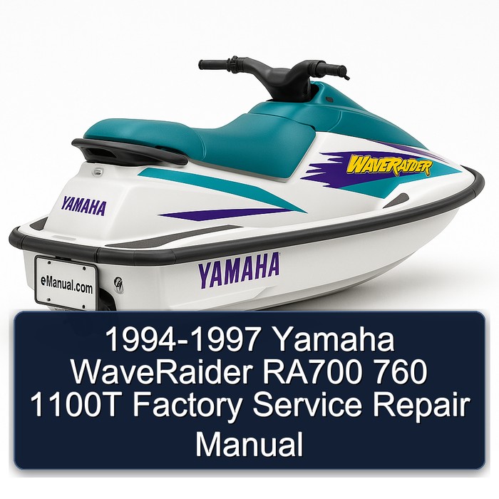 1994-1997 Yamaha WaveRaider RA700 760 1100T Factory Manual de servicio y reparación