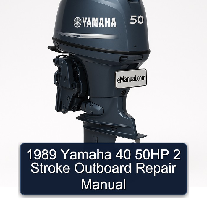 1989 Yamaha 40 50HP 2 Stroke Outboard Repair Manual