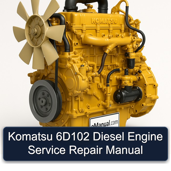 Komatsu 6D102 Diesel Engine Manual de servicio y reparación