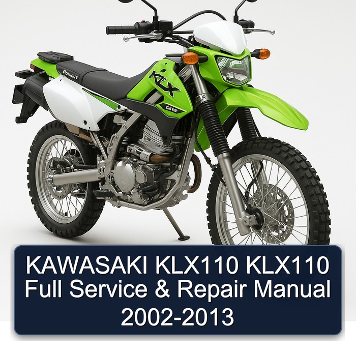 KAWASAKI KLX110 KLX110 Full Manual de servicio y reparación 2002-2013