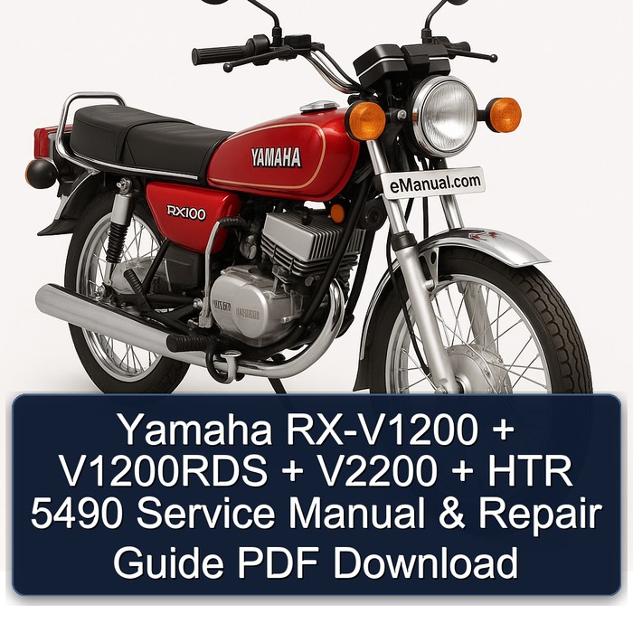 Yamaha RX-V1200 + V1200RDS + V2200 + HTR 5490 Service Manual & Repair Guide PDF Download
