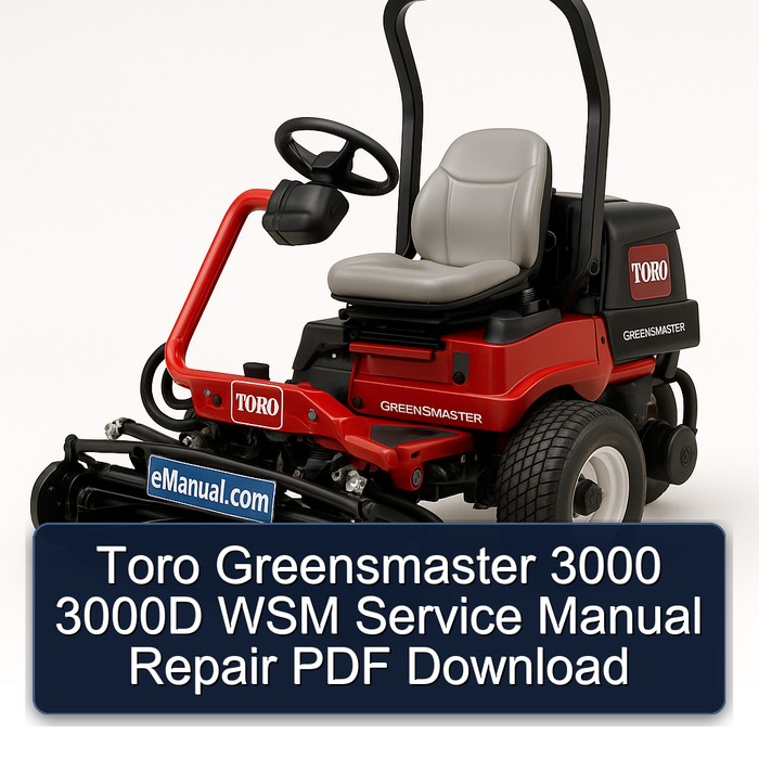 Manual de Servicio y Reparación Toro Greensmaster 3000 y 3000D WSM (PDF)