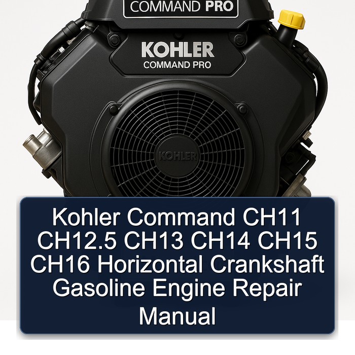 Kohler Command CH11 CH12.5 CH13 CH14 CH15 CH16 Horizontal Crankshaft Gasoline Engine Repair Manual