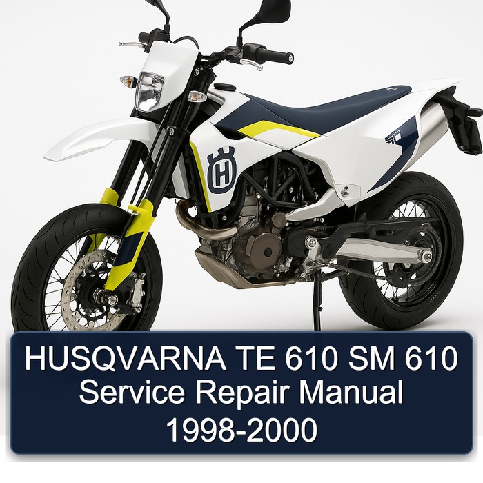 HUSQVARNA TE 610 SM 610 Manual de servicio y reparación 1998-2000