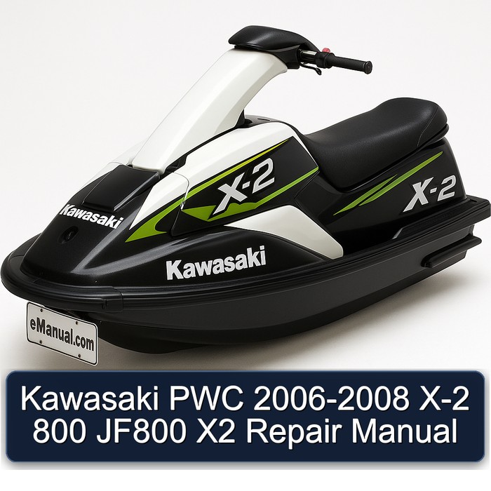 Kawasaki PWC 2006-2008 X-2 800 JF800 X2 Repair Manual