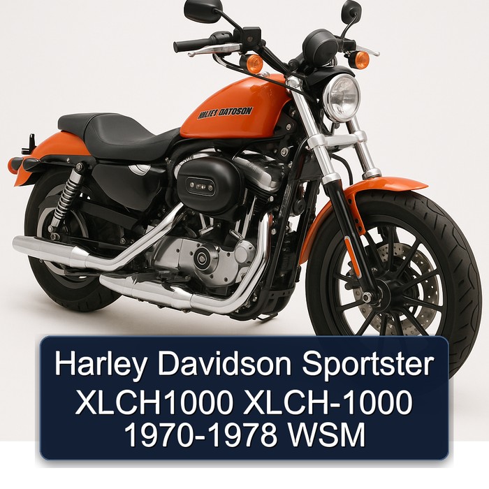 Harley Davidson Sportster XLCH1000 XLCH-1000 1970-1978 WSM