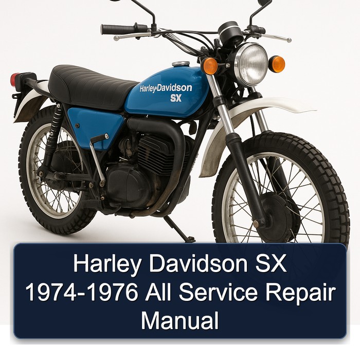 Harley Davidson SX 1974-1976 All Manual de servicio y reparación