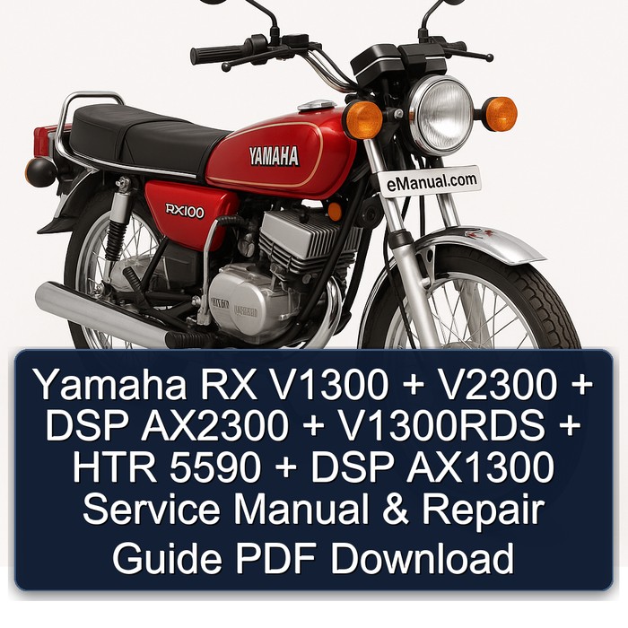 Yamaha RX V1300 + V2300 + DSP AX2300 + V1300RDS + HTR 5590 + DSP AX1300 Service Manual & Repair Guide PDF Download