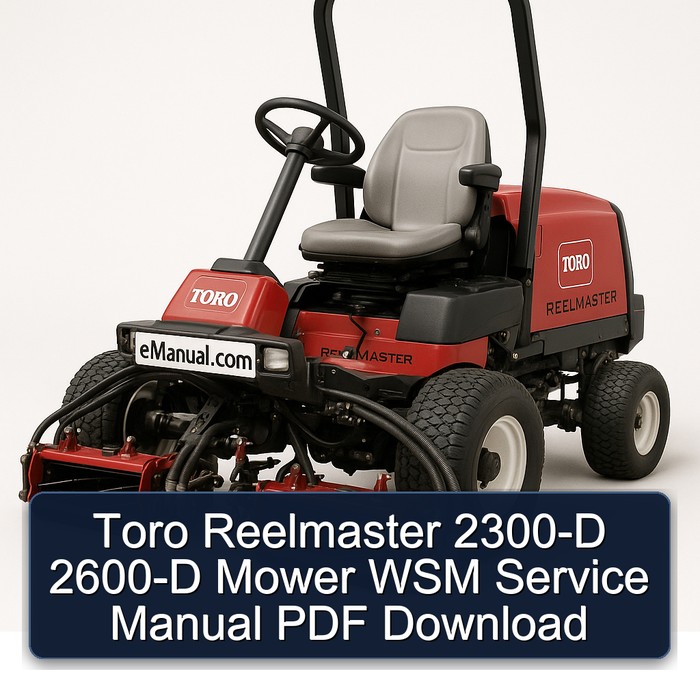 Manual de Servicio Toro Reelmaster 2300-D 2600-D WSM PDF
