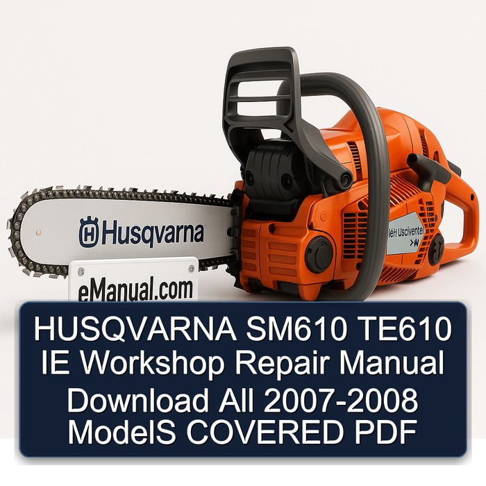 HUSQVARNA SM610 TE610 IE Workshop Repair Manual Download All 2007-2008 ModelS COVERED PDF