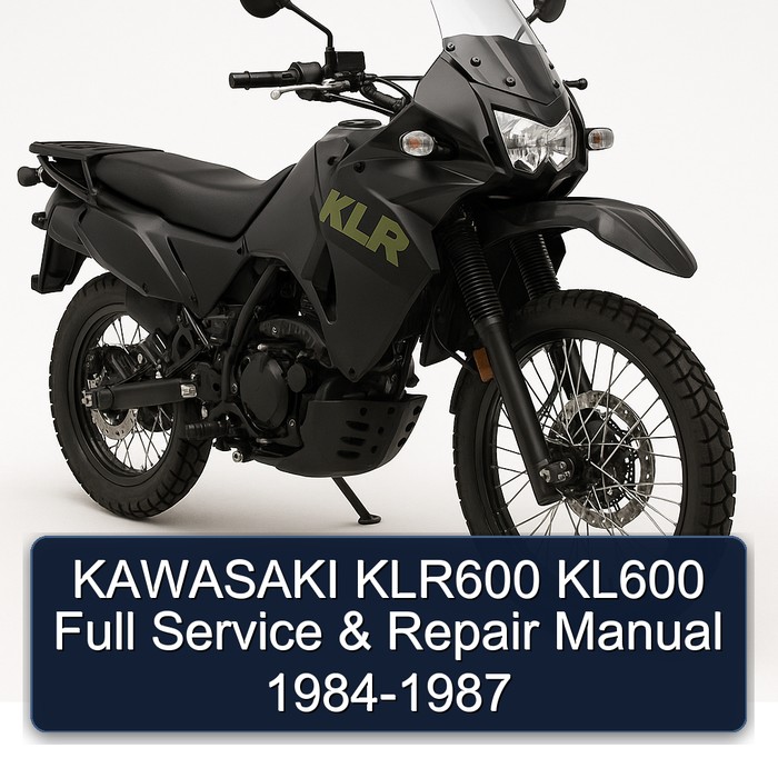 KAWASAKI KLR600 KL600 Full Manual de servicio y reparación 1984-1987