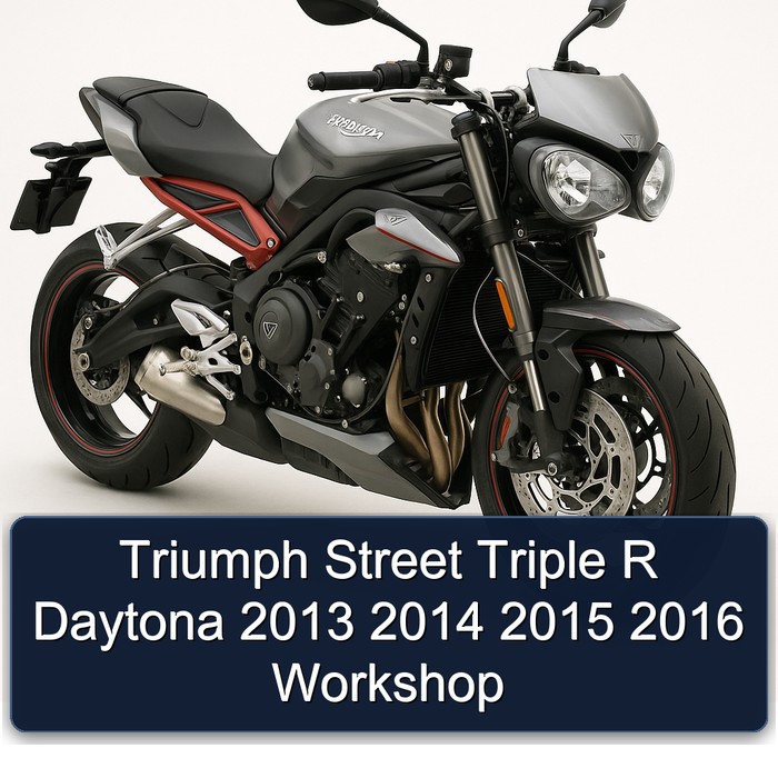 Triumph Street Triple R Daytona 2013 2014 2015 2016 Workshop