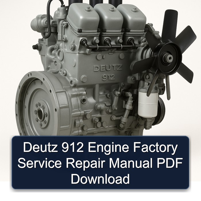 Deutz 912 Engine Factory Service Repair Manual PDF Download