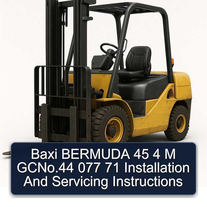 Baxi BERMUDA 45 4 M GCNo.44 077 71 Installation And Servicing Instructions