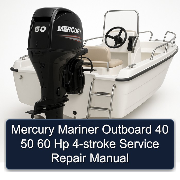 Mercury Mariner Outboard 40 50 60 Hp 4-stroke Service Repair Manual 