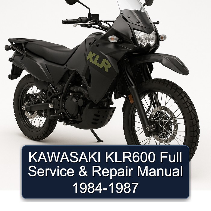 KAWASAKI KLR600 Full Manual de servicio y reparación 1984-1987