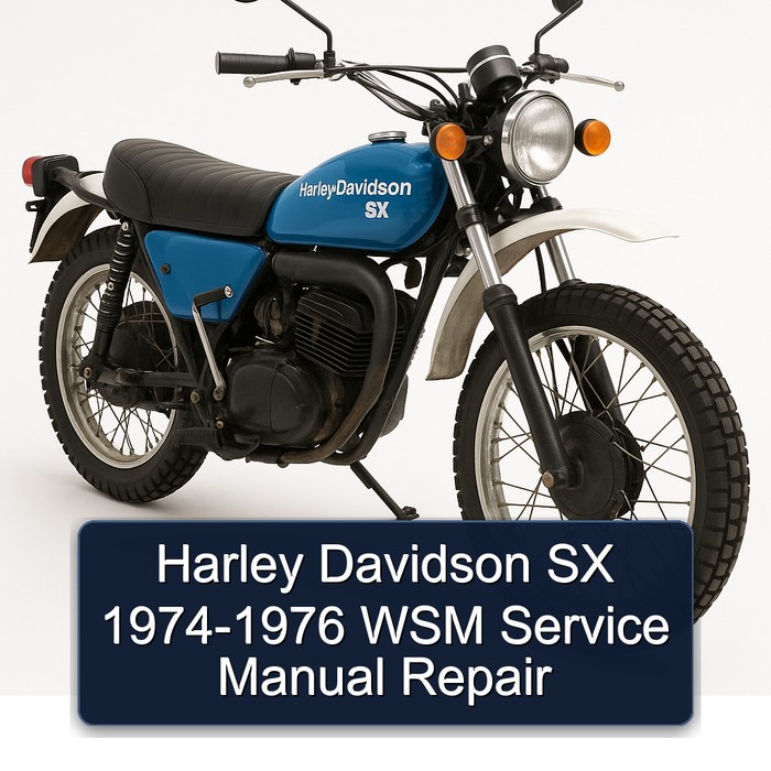 Harley Davidson SX 1974-1976 WSM Service Manual Repair