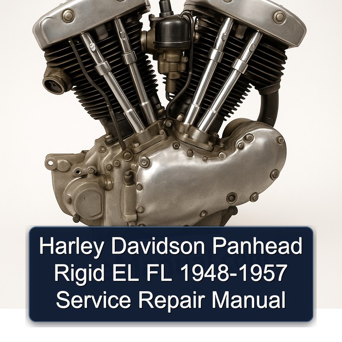 Harley Davidson Panhead Rigid EL FL 1948-1957 Manual de servicio y reparación