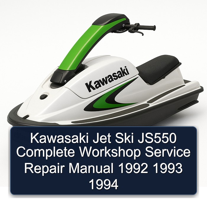 Kawasaki Jet Ski JS550 Manual completo de servicio y reparación del taller 1992 1993 1994
