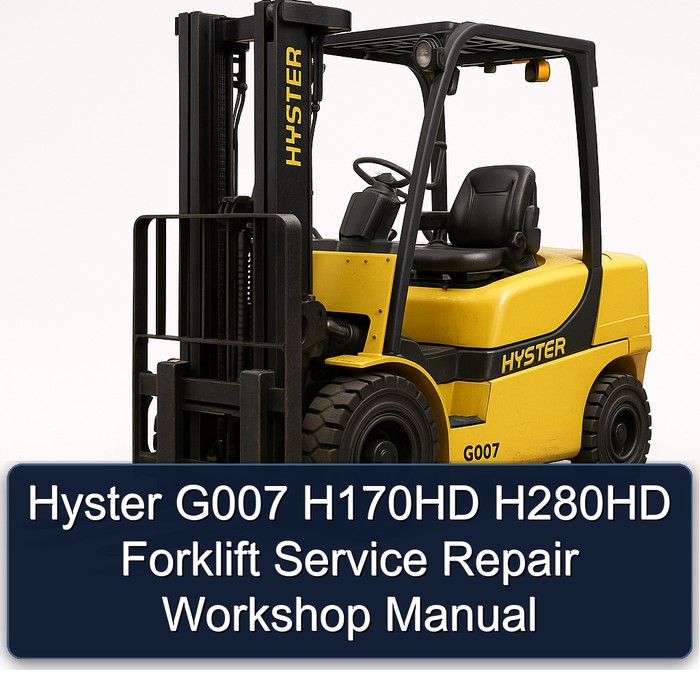 Hyster Gabelstapler G007 H170HD H280HD Service- und Reparaturhandbuch