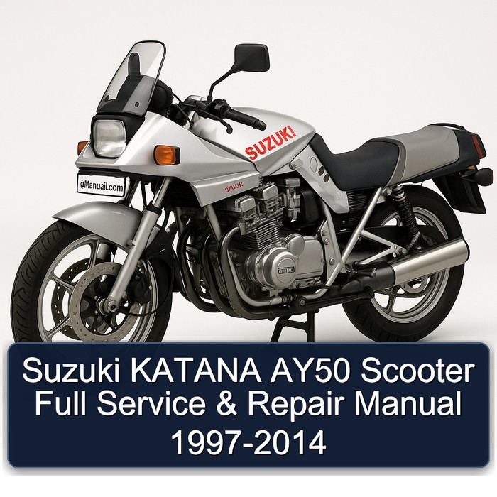 Suzuki KATANA AY50 Scooter Full Service & Repair Manual 1997-2014
