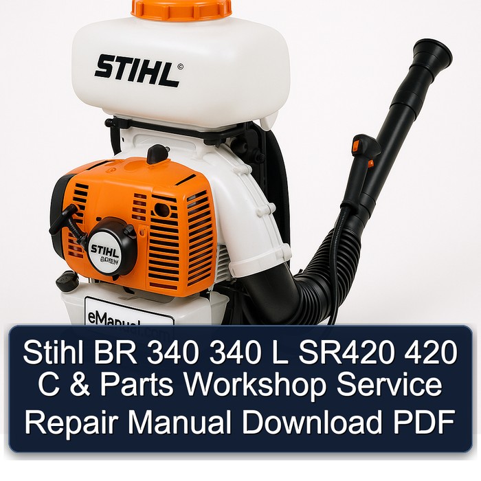 Stihl BR 340 340 L SR420 420 C & Parts Workshop Service Repair Manual Download PDF