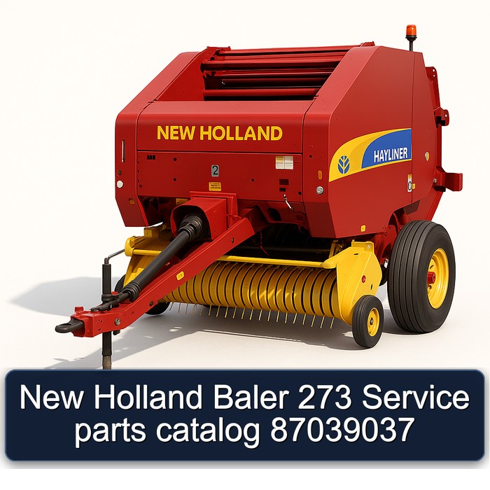 New Holland Baler 273 Service parts catalog 87039037