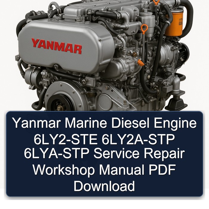 Yanmar Marine Diesel Engine 6LY2-STE 6LY2A-STP 6LYA-STP Service Repair Workshop Manual PDF Download