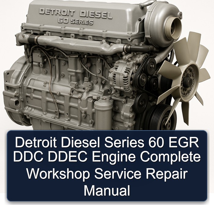 Manual de Servicio y Reparación Completo del Motor Detroit Diesel Serie 60 EGR DDC DDEC