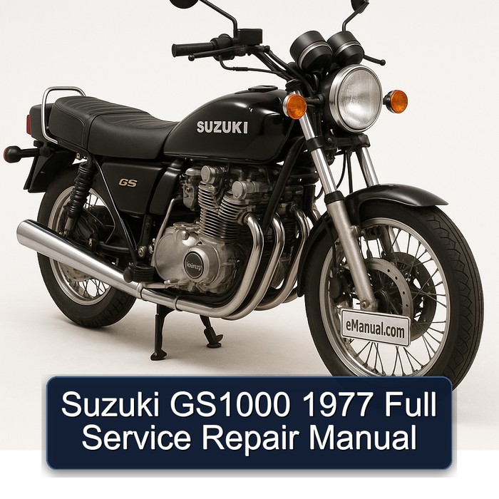 Suzuki GS1000 1977 Full Manual de servicio y reparación