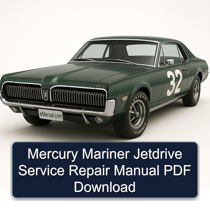 Mercury Mariner Jetdrive Service Repair Manual PDF Download