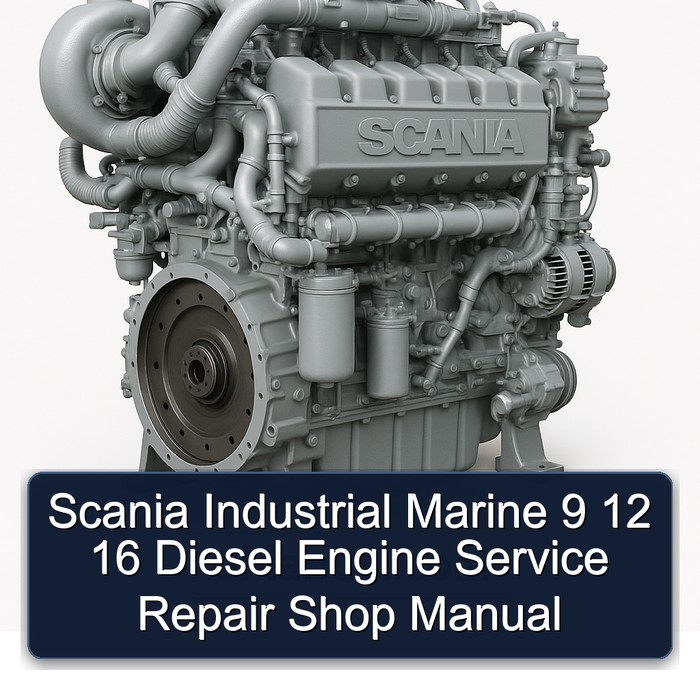 Manual de Reparación y Servicio para Motores Diésel Scania Industrial Marine 9, 12, 16