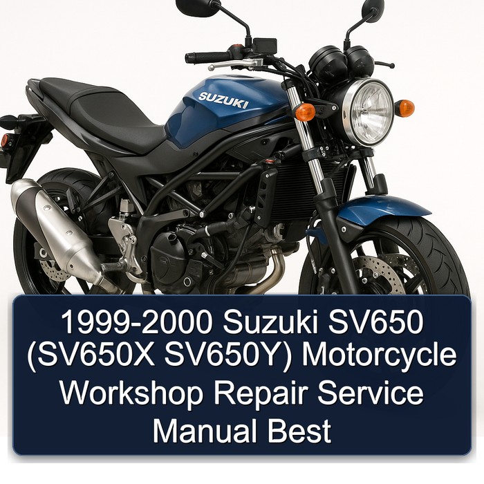 1999-2000 Suzuki SV650 (SV650X SV650Y) Motorcycle Workshop Repair Service Manual Best