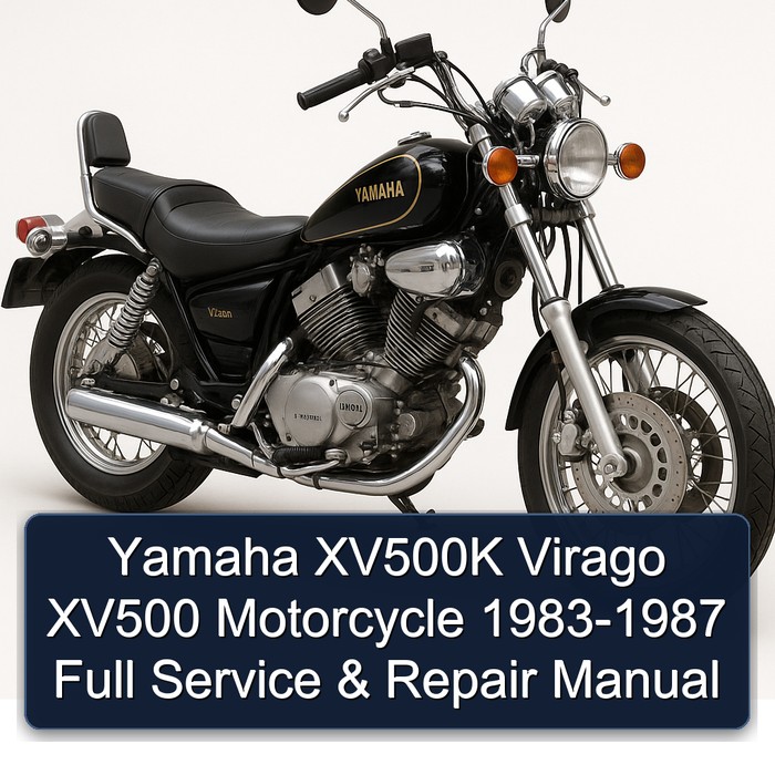 Yamaha XV500K Virago XV500 Motorcycle 1983-1987 Full Service & Repair Manual