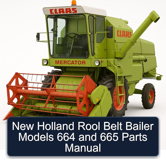 New Holland Rool Belt Bailer Models 664 and 665 Parts Manual 