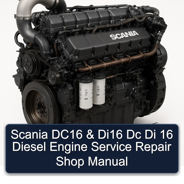 Scania DC16 & Di16 Dc Di 16 Diesel Engine Service Repair Shop Manual