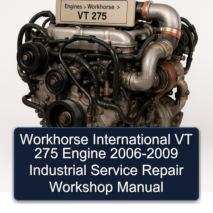 Workhorse International VT 275 Engine 2006-2009 Industrial Service Repair Workshop Manual
