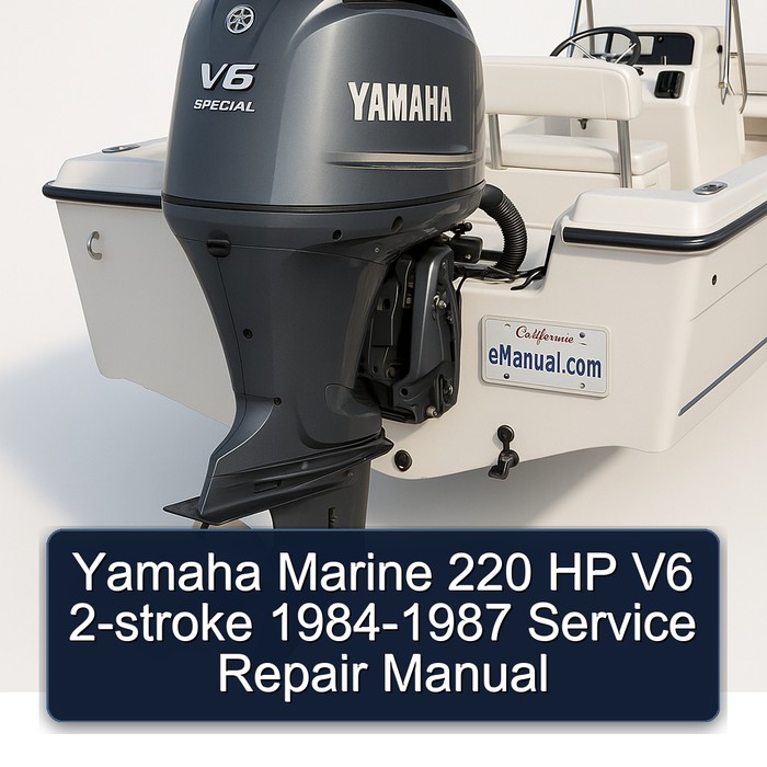 Yamaha Marine 220 HP V6 2-stroke 1984-1987 Service Repair Manual